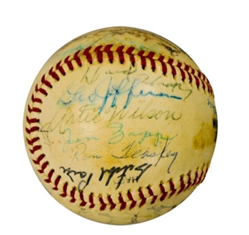 1981 Negro League Players Reunion Signed Baseball (23 Signatures including Paige And Hilton Smith)